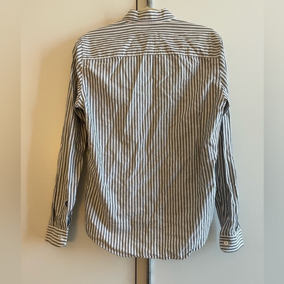 AMI Paris Grey Strip Shirt size 40 - Picture 5 of 7